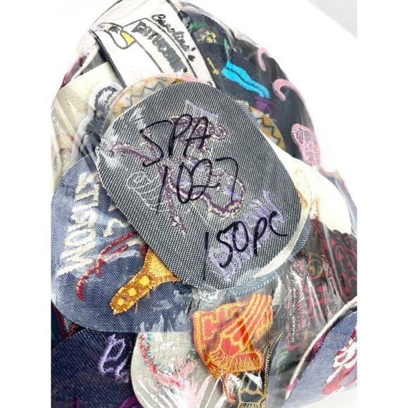 150 PC Assorted Sewing Applique Patches Iron on Sew On NEW Mixed Sequin Crafting - Picture 14 of 14